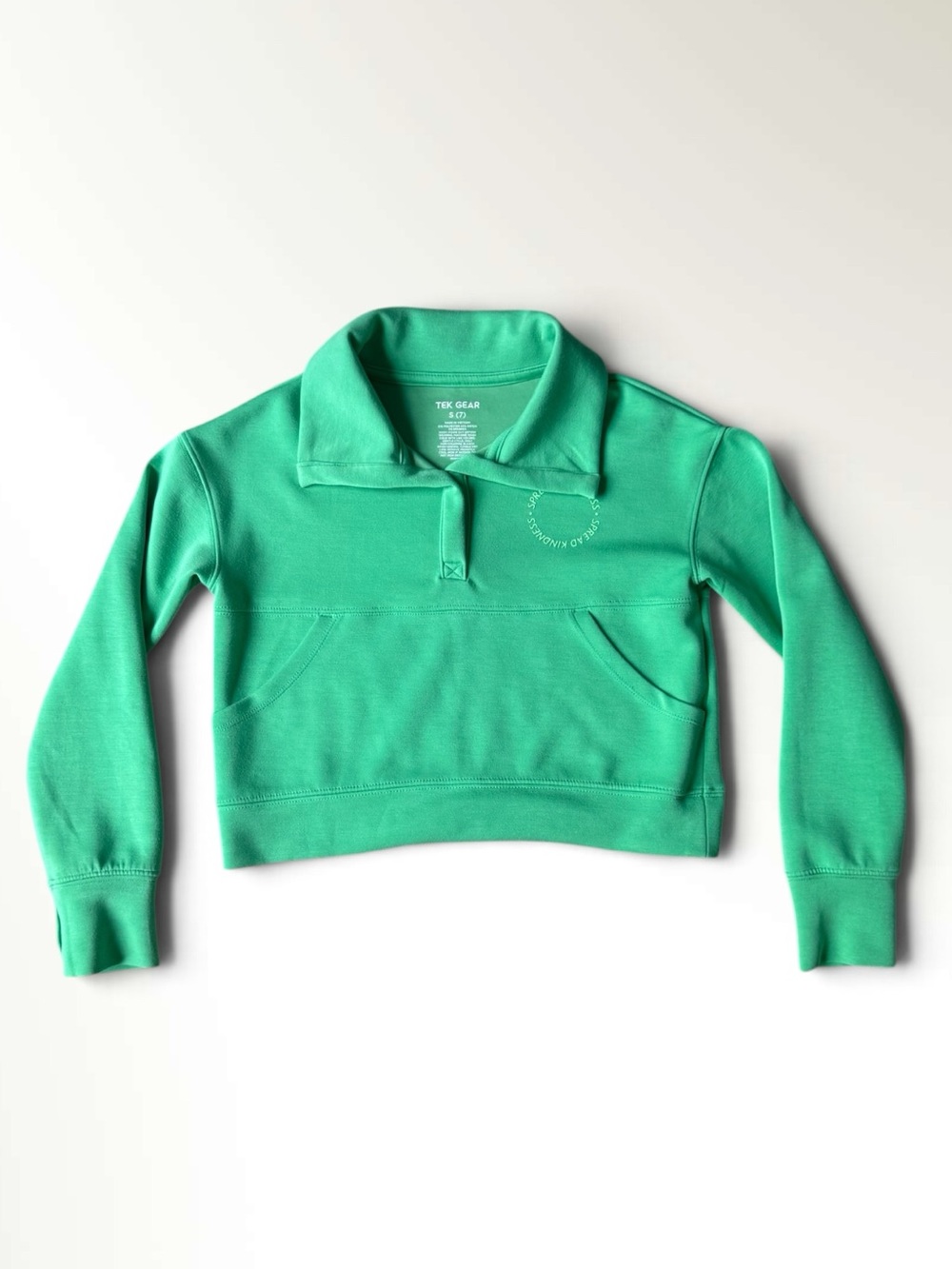 Girl’s Cropped Pullover Sweatshirt
